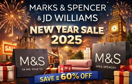 Marks and Spencer and JD Williams New Year Sale 2026 UK with fashion, home, and clearance deals