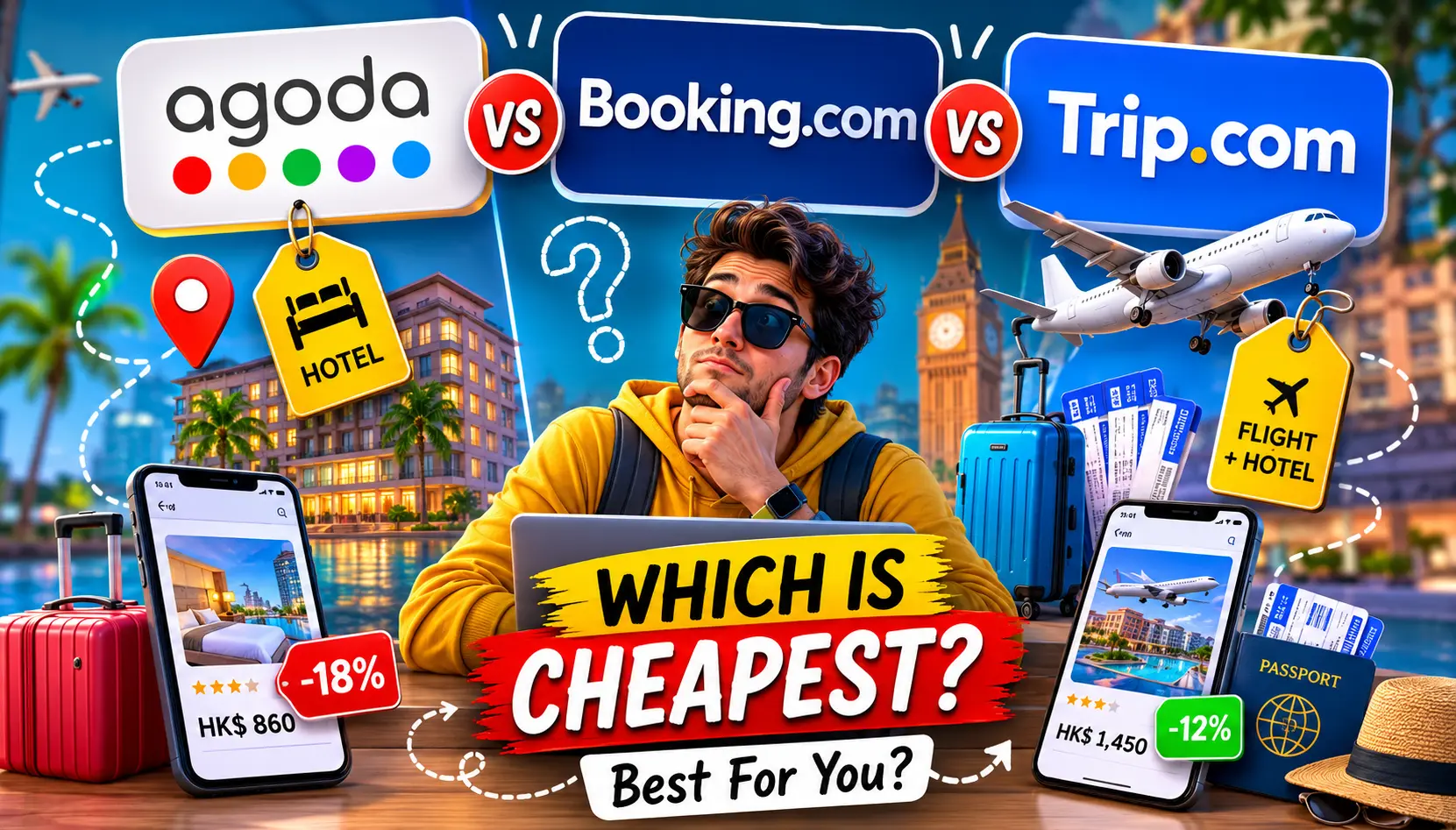 Agoda vs Booking.com vs Trip.com: Which One Actually Gives the Best Discount?