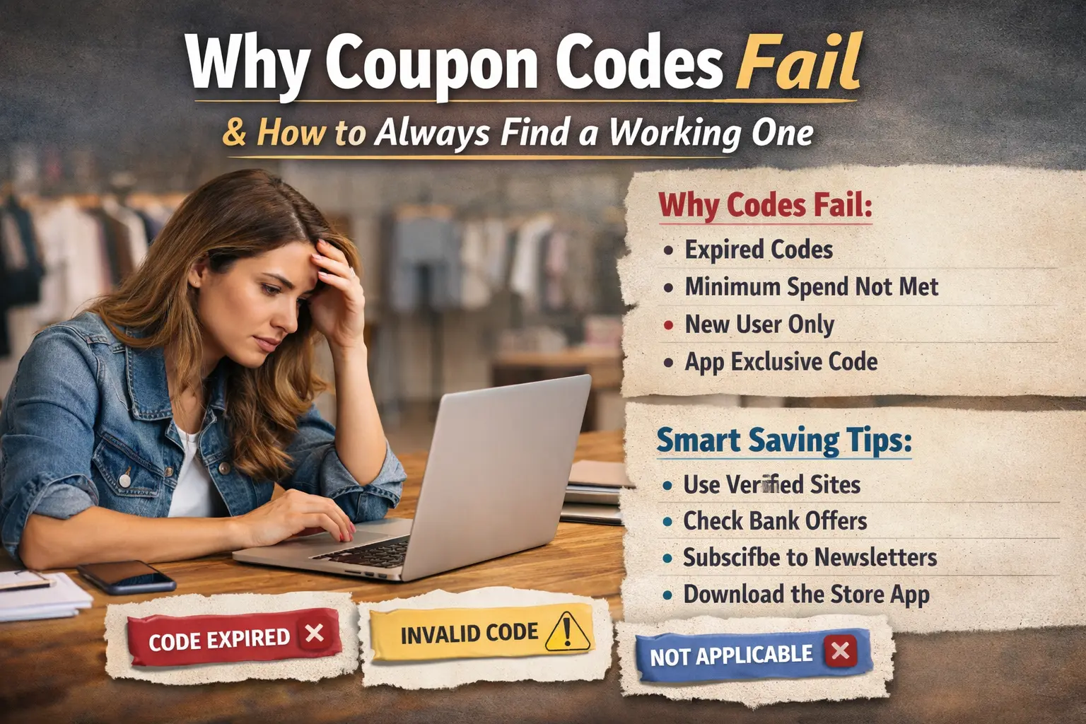 Why Coupon Codes Never Seem to Work and How to Always Find One That Does