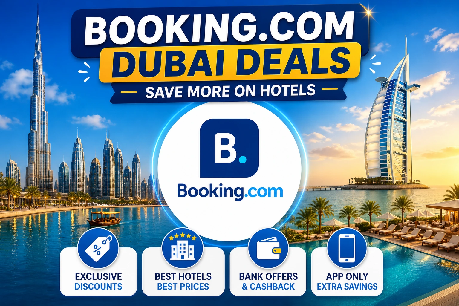 Booking.com Dubai Promo Code: Genius Discount, ADCB AED 300 Off, App-Only Rates and Every Way to Pay Less for Dubai Hotels