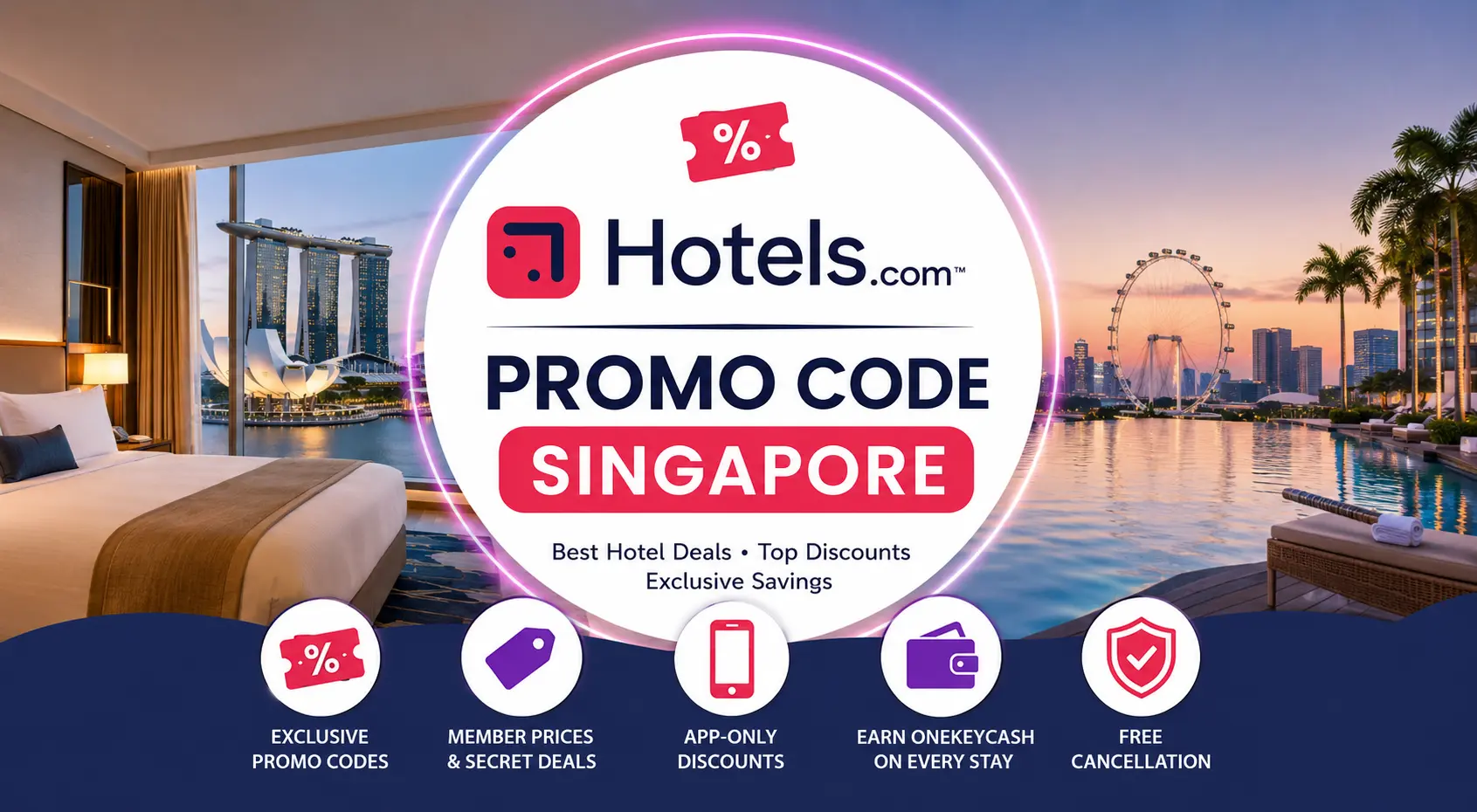Hotels.com Singapore Promo Code: DBS VISA8 8% Off, Mastercard S$60 Deal, One Key Cash and Every Hotel Saving for Singapore
