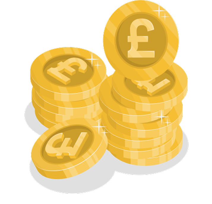 Hero image showing lots of gold coins representing savings and deals